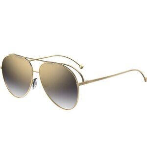Fendi FF 0286/S Women's Yellow Gold Sunglasses